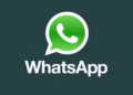 Close no ícone do aplicativo WhatsApp em fundo verde e nome WhatsApp abaixo