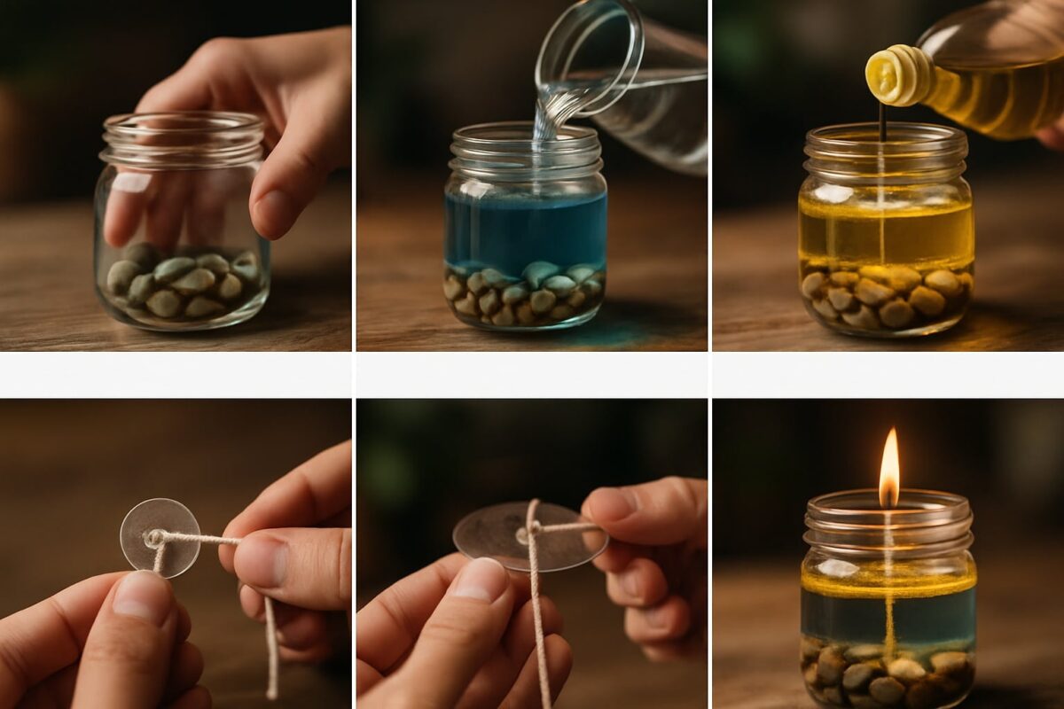 Como fazer vela infinita Passo a passo para fazer vela caseira em pote de vidro